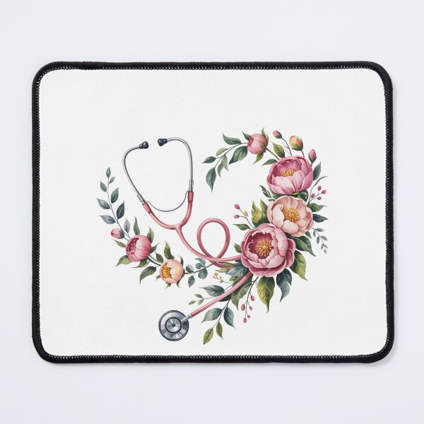 Item preview, Floral Stethoscope designed and sold by Sweetvoilet.
