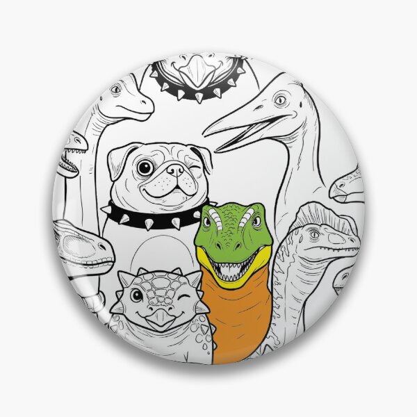 Item preview, Playful Dinosaurs and Pugs Character Collection designed and sold by PholPol1959.