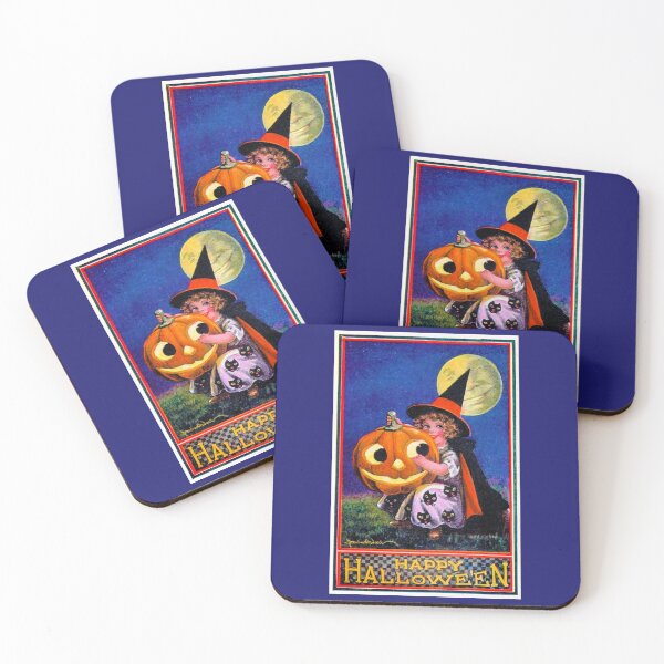 Item preview, Moonlit Mischief - Vintage Halloween Charm designed and sold by WheelieGdArt.