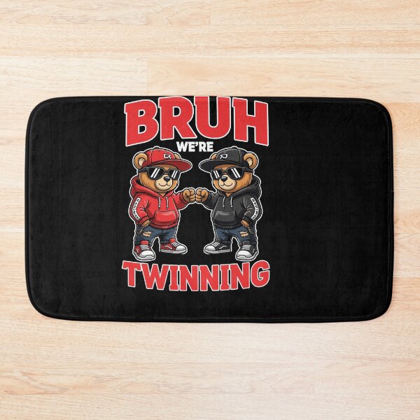 Item preview, Bruh We're Twinning Boys Twin Day Spirit Week Bear designed and sold by Dressed For  Duty.