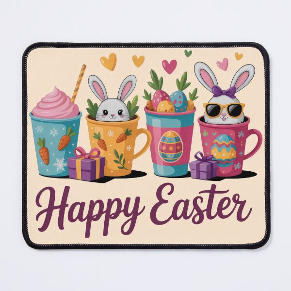 Item preview, Cute Easter Bunny Coffee Mug Design Funny Spring Gift For Women Kids Pastel Bunny Lover designed and sold by WearVerse440.