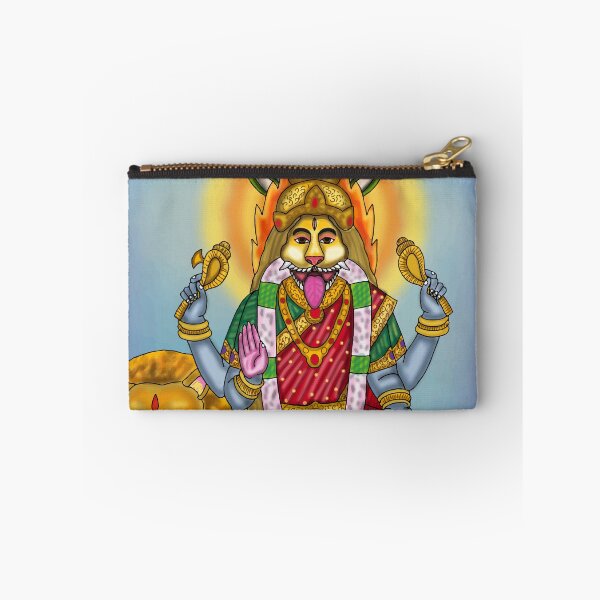 Item preview, Goddess Narsimhi Artwork – Fierce Divine Feminine Hindu Illustration designed and sold by Harshit_Digital_Arts.