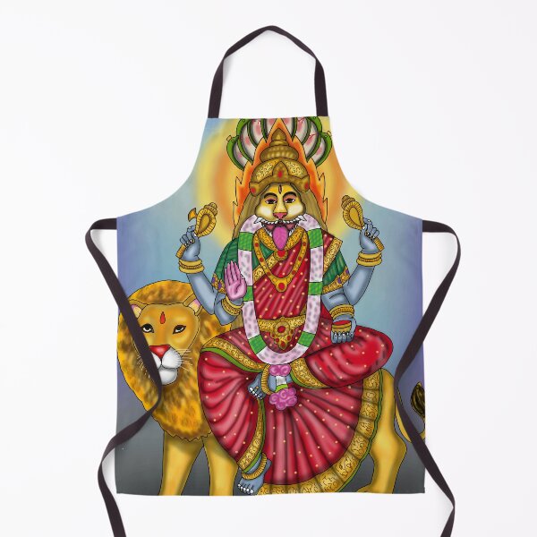 Item preview, Goddess Narsimhi Artwork – Fierce Divine Feminine Hindu Illustration designed and sold by Harshit_Digital_Arts.