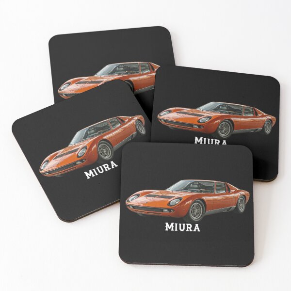 Item preview, 1968 Miura – Classic Orange Supercar | Vintage Hyper‑Realistic Design designed and sold by Zippy Creation.