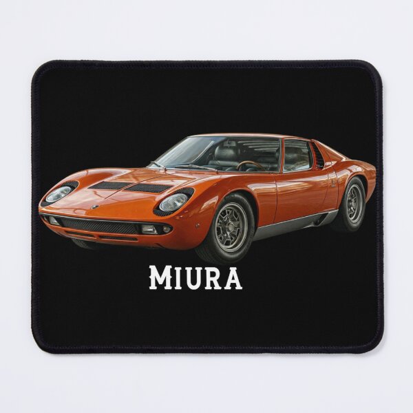 Item preview, 1968 Miura – Classic Orange Supercar | Vintage Hyper‑Realistic Design designed and sold by Zippy Creation.