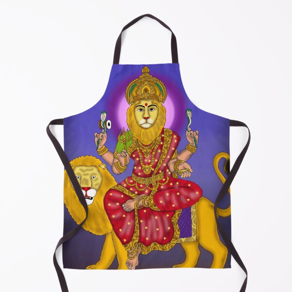 Item preview, Divine Narsimhi Devi Illustration – Sacred Hindu Shakti Art designed and sold by Harshit_Digital_Arts.