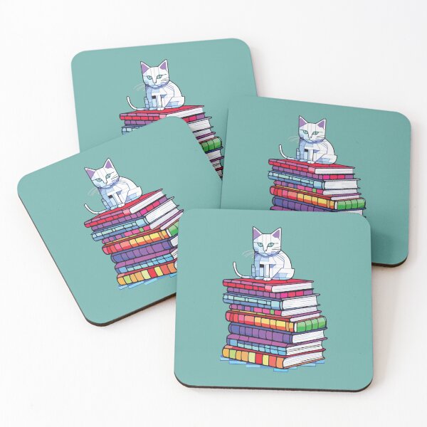 Item preview, cat mosaic in library designed and sold by designmari.