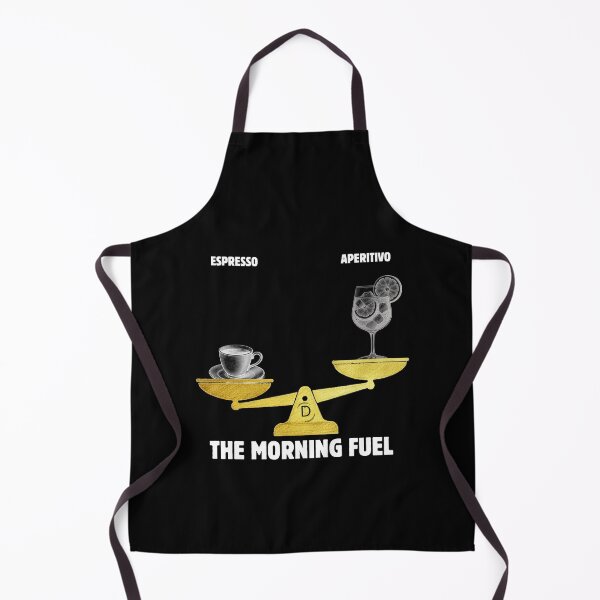 Item preview, The Morning Fuel - Funny Italian Espresso Coffee Lover Black Version designed and sold by TheItaliandilemma.