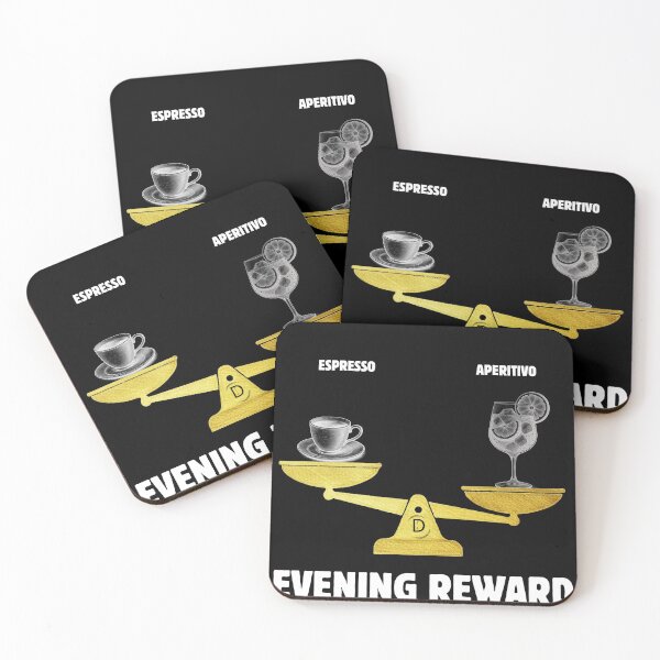Item preview, Evening Reward - Funny Italian Aperitivo Spritz Cocktail Black Version designed and sold by TheItaliandilemma.
