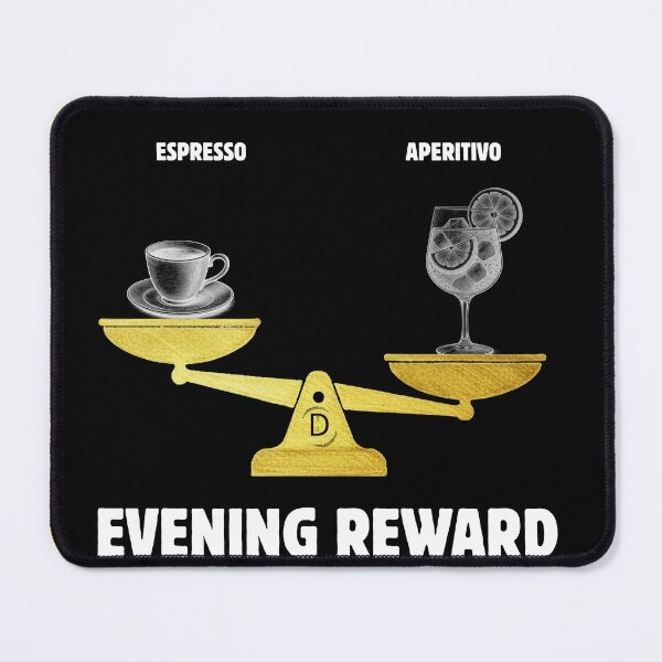 Item preview, Evening Reward - Funny Italian Aperitivo Spritz Cocktail Black Version designed and sold by TheItaliandilemma.