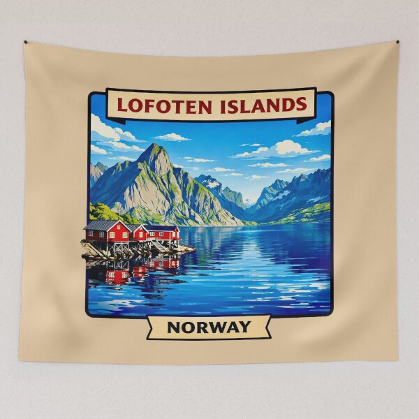 Item preview, Lofoten Islands, Norway - Arctic Mountains designed and sold by Myra365Art.