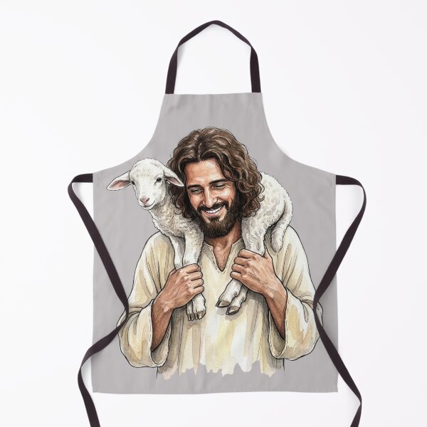 Item preview, Jesus Carries A Little Lamb designed and sold by Lion and Lamb Design.