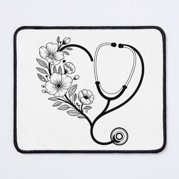 Item preview, Floral Stethoscope designed and sold by Sweetvoilet.