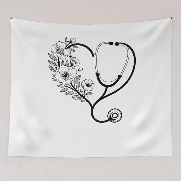 Item preview, Floral Stethoscope designed and sold by Sweetvoilet.