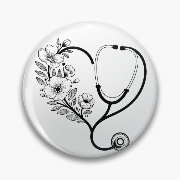 Item preview, Floral Stethoscope designed and sold by Sweetvoilet.