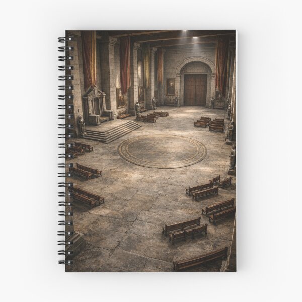 Item preview, Grand Royal Throne Room Wall Art | Medieval Fantasy Palace Interior, Castle Court Hall Decor Print designed and sold by Element Horizon Studio.