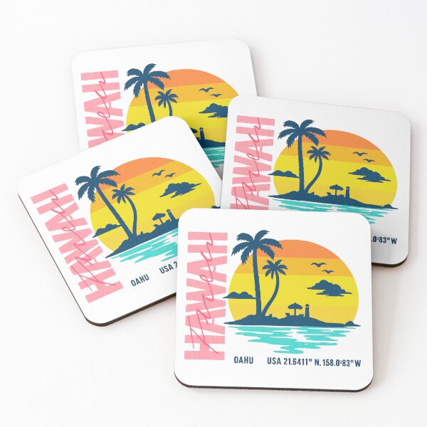 Item preview, Retro Hawaii Oahu Surf - Vintage Tropical Island Graphic designed and sold by HBDStudio.