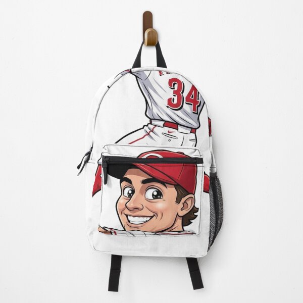 Item preview, Connor Phillips Cincinnati Reds Retro Baseball Caricature Art designed and sold by artsdylan.