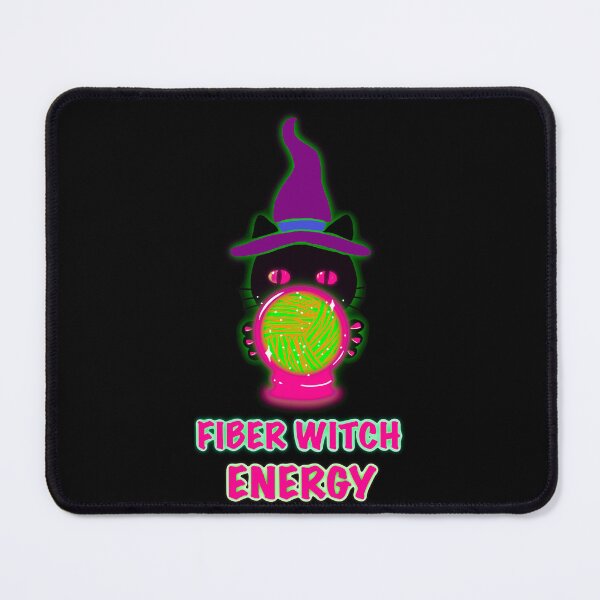 Item preview, Fiber Witch Energy - Neon Cat designed and sold by ArtyWares.