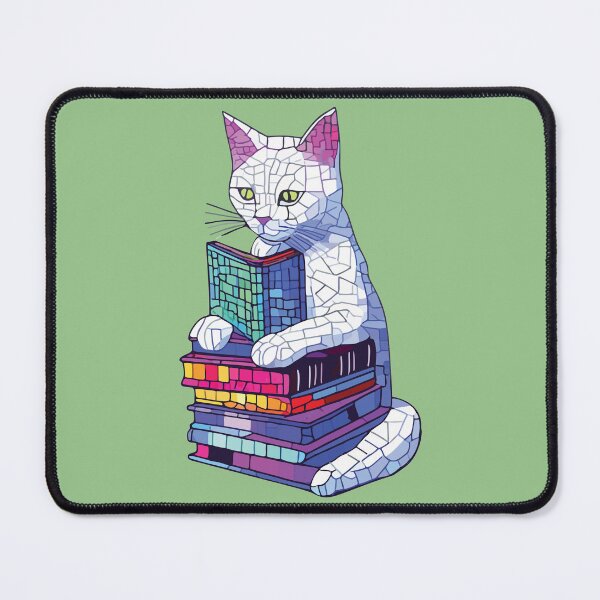 Item preview, cat mosaic reading designed and sold by designmari.