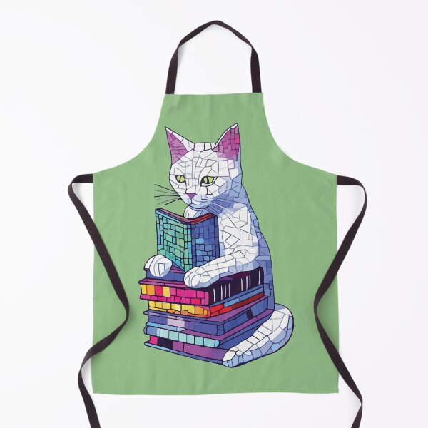 Item preview, cat mosaic reading designed and sold by designmari.