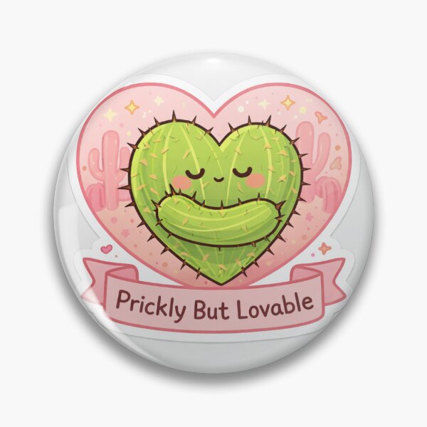 Item preview, Prickly But Lovable Cactus Sticker | Cute Self-Love Kawaii Plant Design designed and sold by SparkVault.