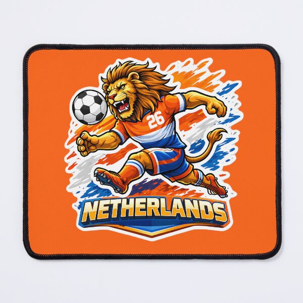 Item preview, Netherlands Football Lion Mascot  designed and sold by Ambroa Stuff.