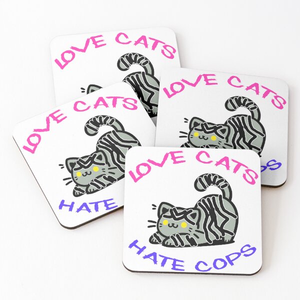 Item preview, Love Cats Hate Cops designed and sold by SerpentSkyArts.