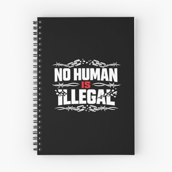 Item preview, No Human Is Illegal | Anti Ice Bold Protest Typography designed and sold by Zuriel Hargrove.