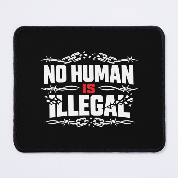 Item preview, No Human Is Illegal | Anti Ice Bold Protest Typography designed and sold by Zuriel Hargrove.