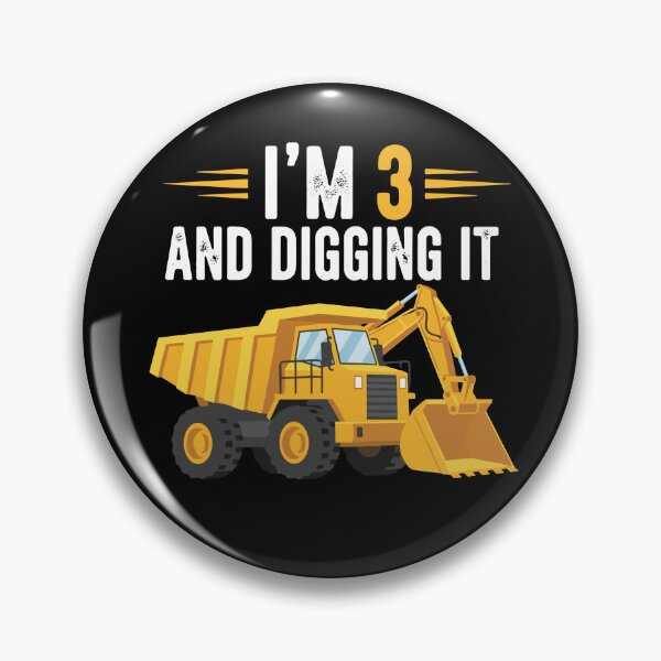 Item preview, I'm 3 and Digging It Construction Birthday designed and sold by PopStars1993.