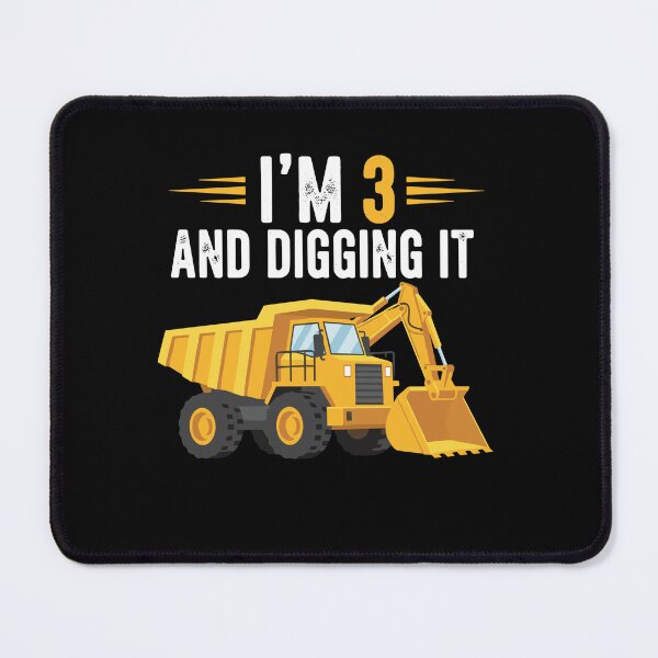 Item preview, I'm 3 and Digging It Construction Birthday designed and sold by PopStars1993.