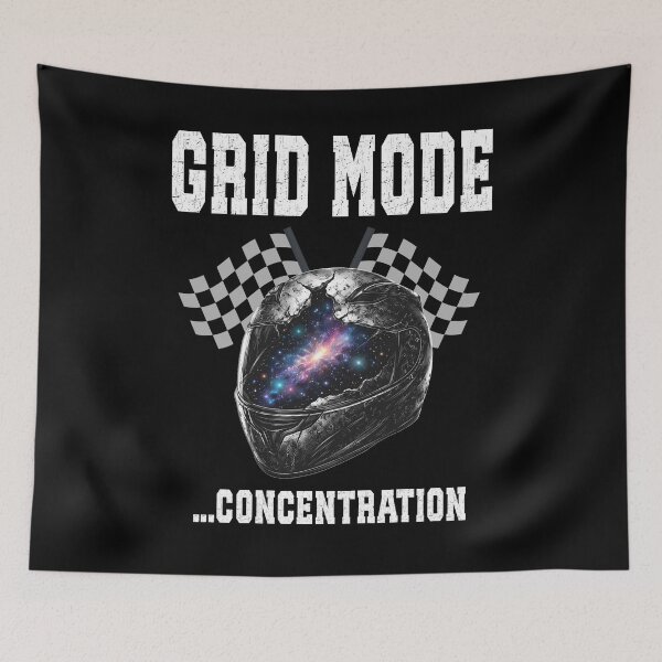 Item preview, Grid Mode Concentration  Racing Driver Mindset on the Starting Grid Helmet Galaxy Mind Motorsport motor racing fans designed and sold by Jt41.