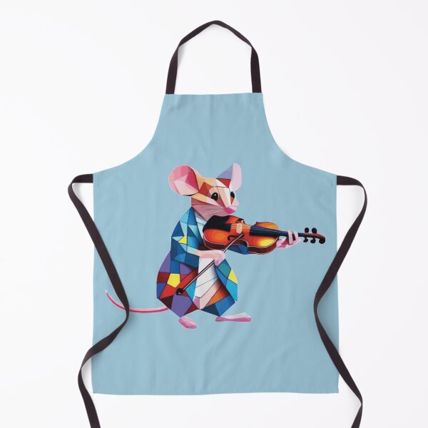 Item preview, mosaic violinist mouse geometric designed and sold by designmari.