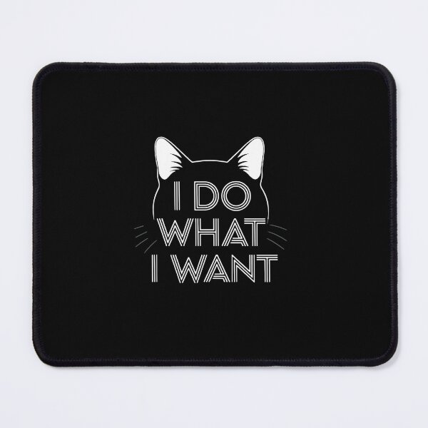 Item preview, I Do What I Want Minimalist Cat Silhouette designed and sold by PopStars1993.