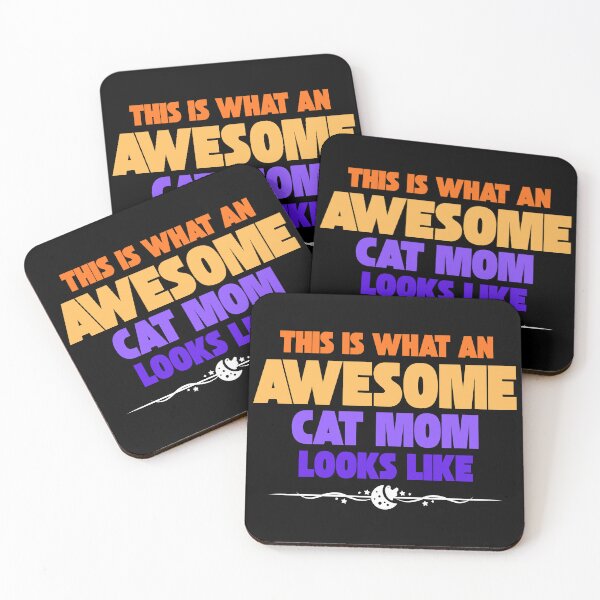 Item preview, This is what an awesome cat mom looks like Classic Funny T-Shirt designed and sold by OldSkullDesigns.