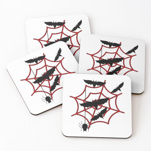 Item preview, Bartman Spider Web Art – Spooky Red Halloween Web Design designed and sold by Prabhath2001.