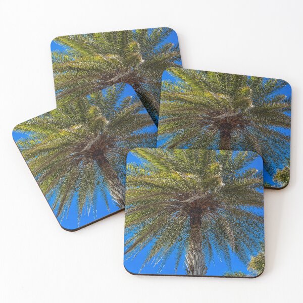 Item preview, Looking Up at Palm Tree Against Blue Sky designed and sold by aadventures.