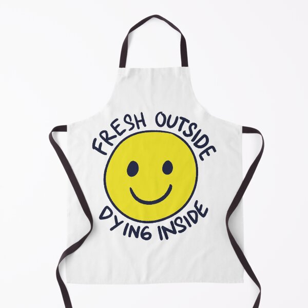Item preview, Fresh Outside Dying Inside Funny Smiley Face designed and sold by mauraurus.