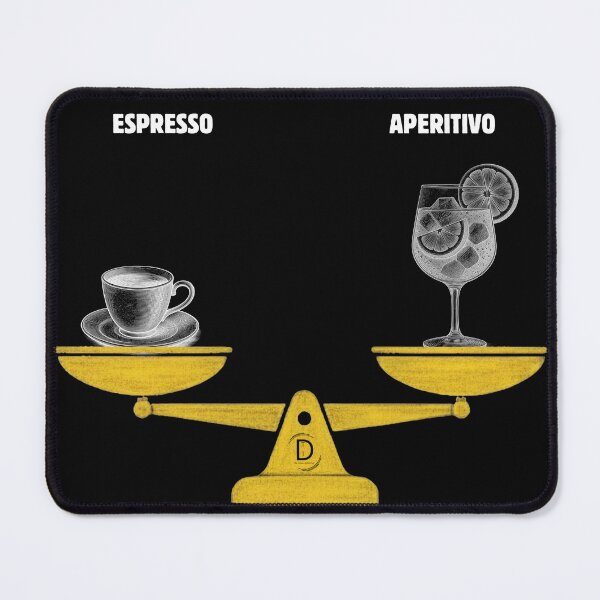 Item preview, Funny Italian Survival Kit - Espresso vs Aperitivo Spritz Black Version designed and sold by TheItaliandilemma.