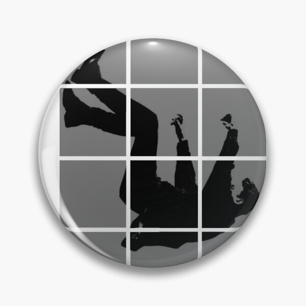 Item preview, The Great Descent | Minimalist Falling Man Grid Silhouette designed and sold by JEVANStudio.