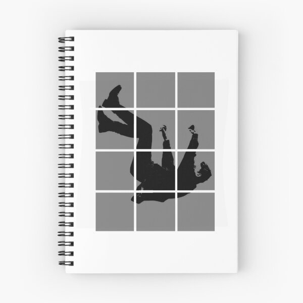 Item preview, The Great Descent | Minimalist Falling Man Grid Silhouette designed and sold by JEVANStudio.