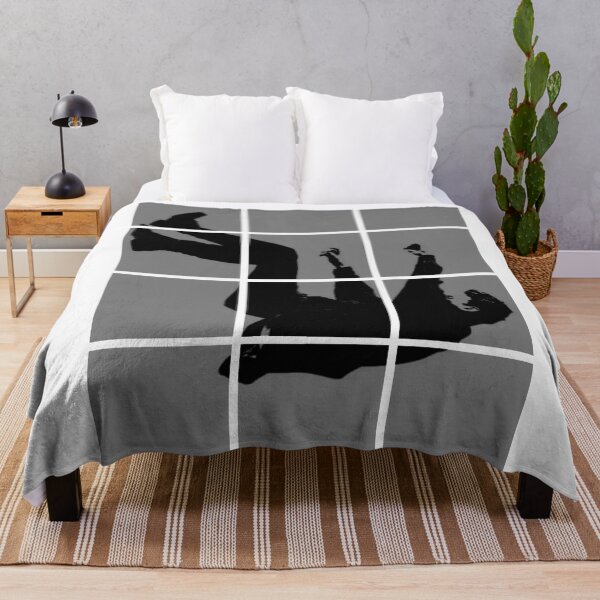 Item preview, The Great Descent | Minimalist Falling Man Grid Silhouette designed and sold by JEVANStudio.