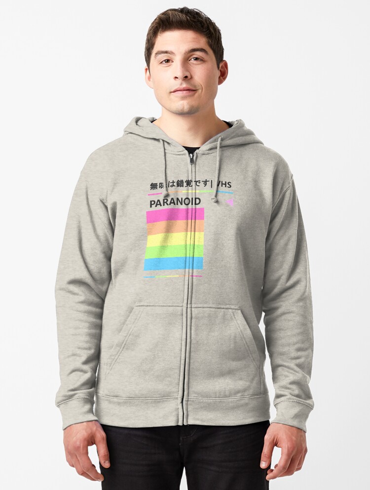 rainbow polaroid hoodie