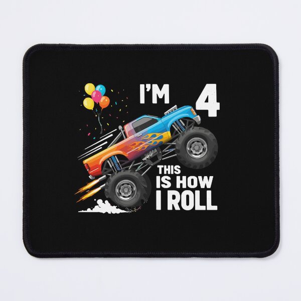 Item preview, I'm 4 This Is How I Roll Monster Truck designed and sold by PopStars1993.