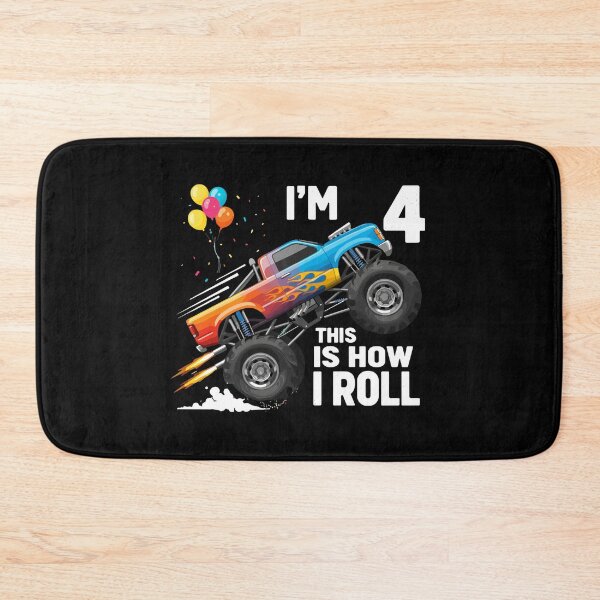 Item preview, I'm 4 This Is How I Roll Monster Truck designed and sold by PopStars1993.