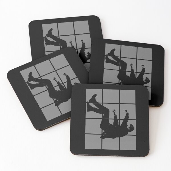 Item preview, The Great Descent | Minimalist Falling Man Grid Silhouette designed and sold by JEVANStudio.