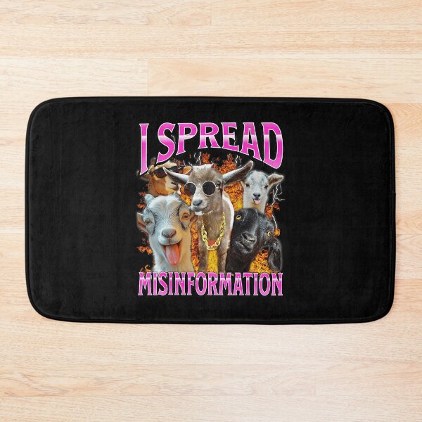 Item preview, I Spread Misinformation Funny Goat Meme Vintage Style designed and sold by tadmercado.