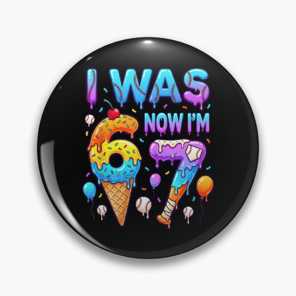 Item preview, I Was 6 Now I’m 7 Birthday Baseball Fun  designed and sold by miaa-artistshop.