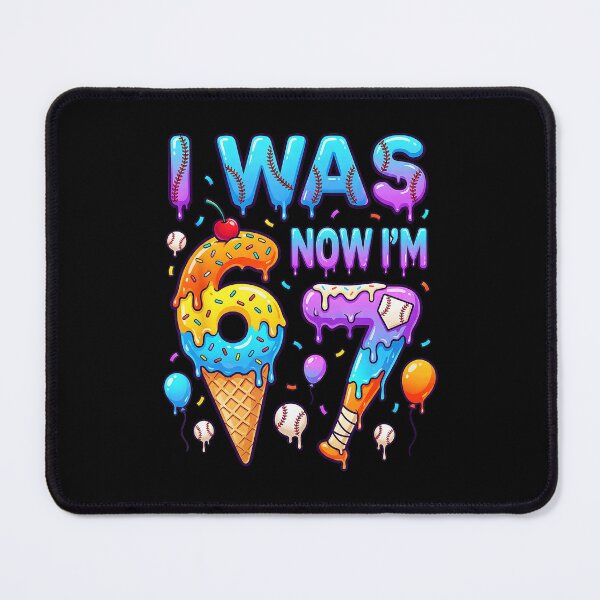 Item preview, I Was 6 Now I’m 7 Birthday Baseball Fun  designed and sold by miaa-artistshop.